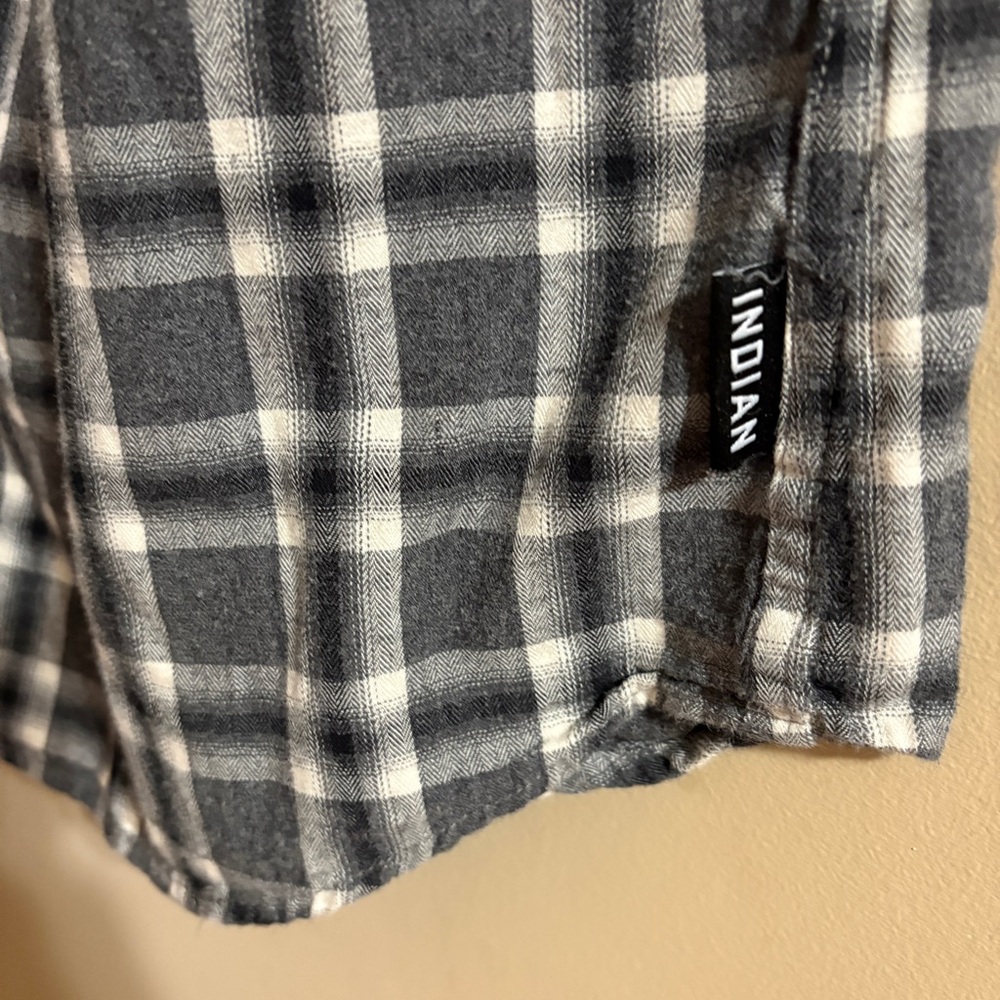 Plaid Indian Motorcycle Flannel - Picture 4 of 7